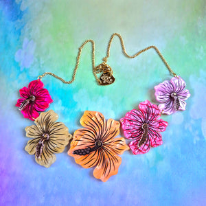 Hibiscus Flower Necklace by Tatty Devine