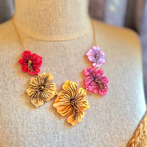 Hibiscus Flower Necklace by Tatty Devine