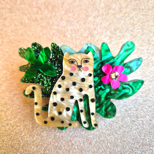 Doodle Leopard Brooch by Little Moose