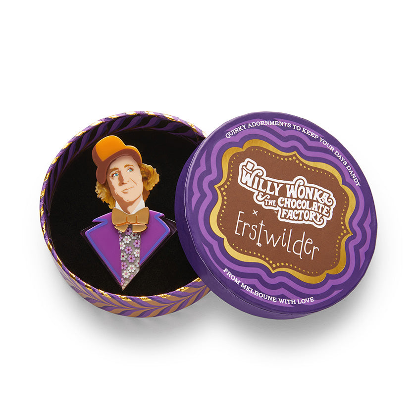 Mr Wonka Brooch by Erstwilder