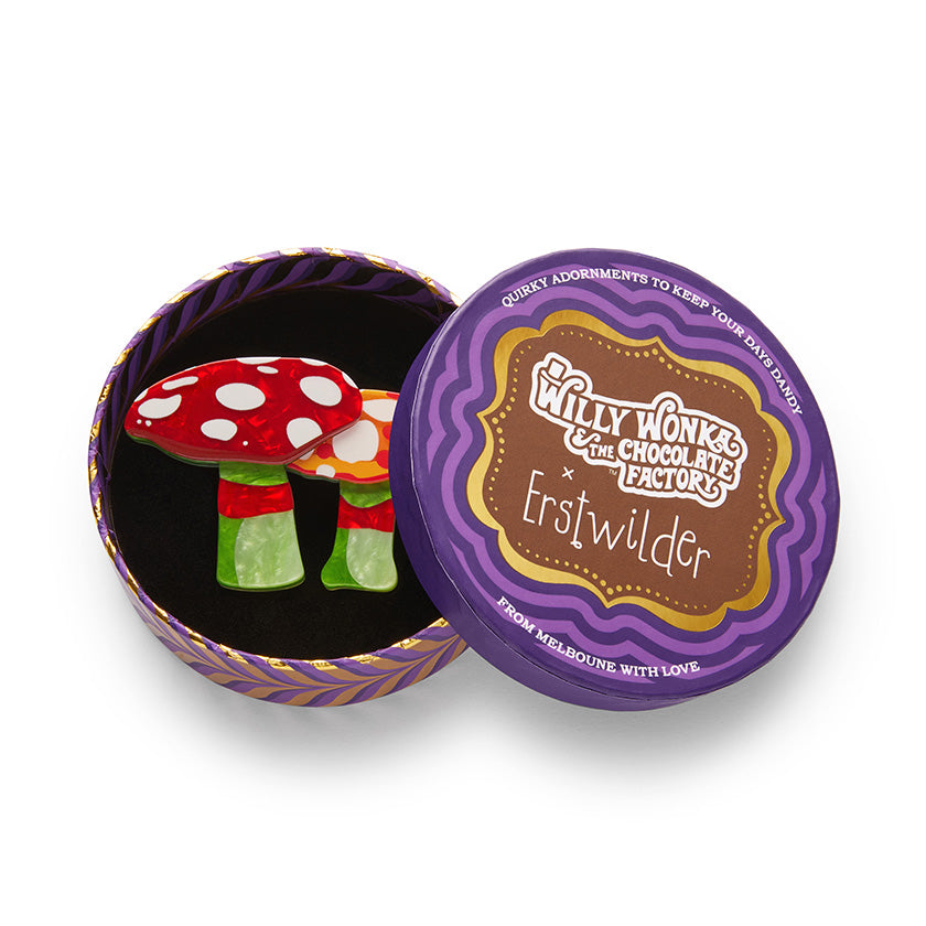 Candy Mushrooms Brooch by Erstwilder