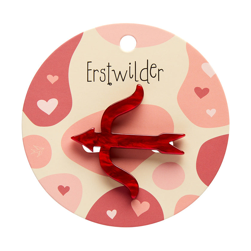 Cupids Bow Simplified Mini Brooch by Erstwilder