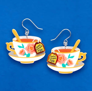 Fancy a Cuppa Drop Earrings by Erstwilder