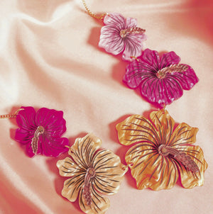 Hibiscus Flower Necklace by Tatty Devine