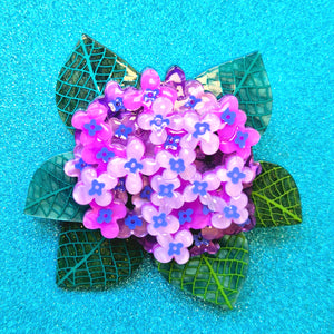 Heavenly Hydrangea Brooch by Erstwilder