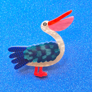 Pelican Perfection Brooch by Erstwilder