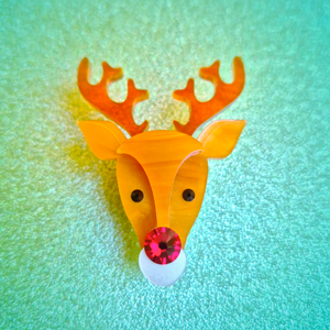 Reindeer Brooch by Little Moose