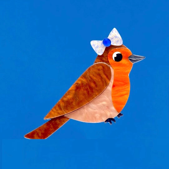 Rosie the Robin Brooch by Erstwilder