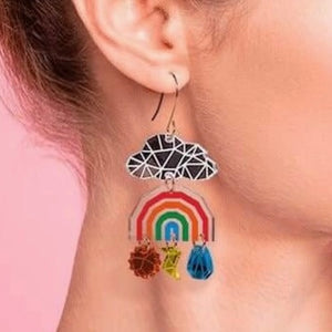 Any Weather Rainbow Earrings by Little Geraldine