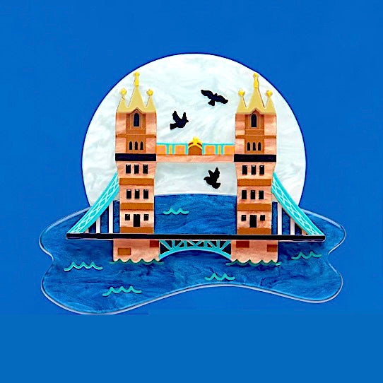 Tower Bridge Brooch by Erstwilder