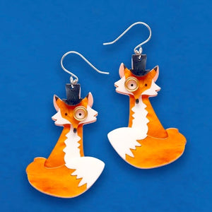 Felix the Fox Drop Earrings by Erstwilder