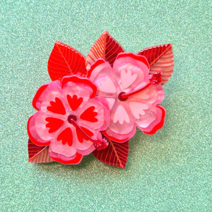 Halcyon Hibiscus Brooch by Erstwilder