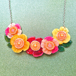 Pretty Poppies Necklace by Erstwilder